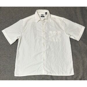 George Men's L (42/44) Sueded Short Sleeve Shirt